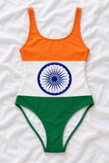 India Flag One-Piece Swimsuit – Women’s Indian Flag Swimwear