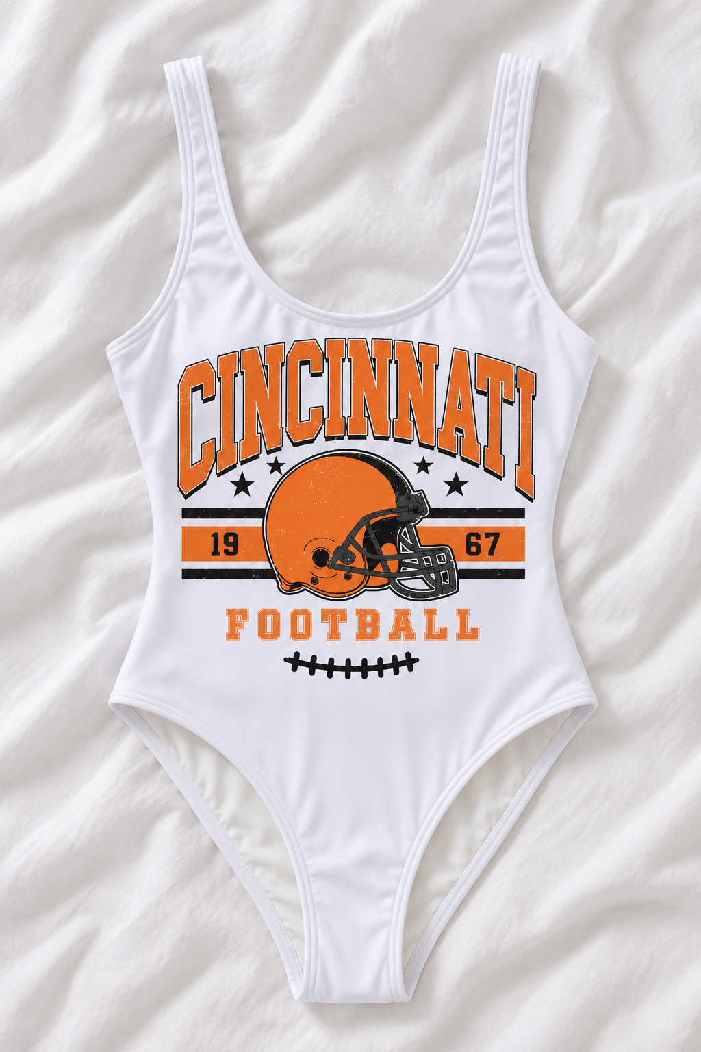 Cincinnati Football One-Piece Swimsuit – Women’s Game Day Swimwear