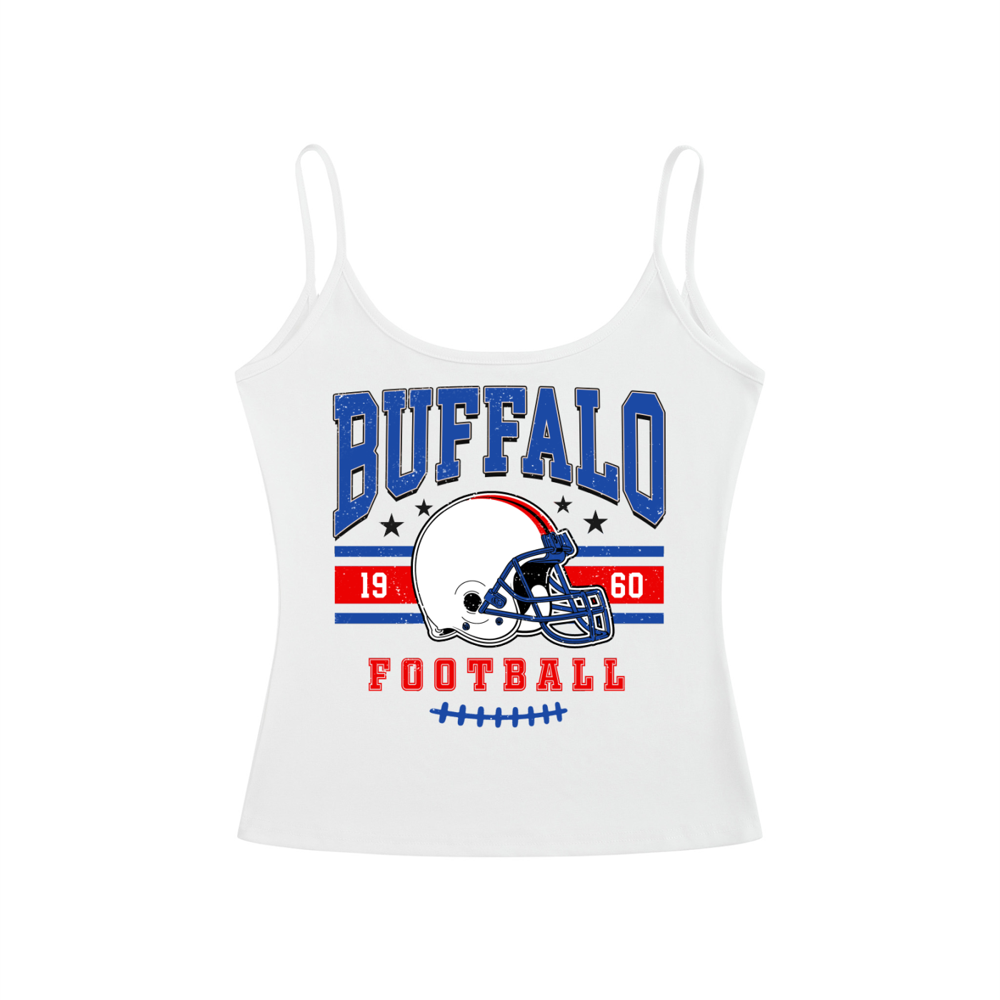 Buffalo Open Back Tank Top – Women’s Football Game Day Shirt, Backless Tailgate Top