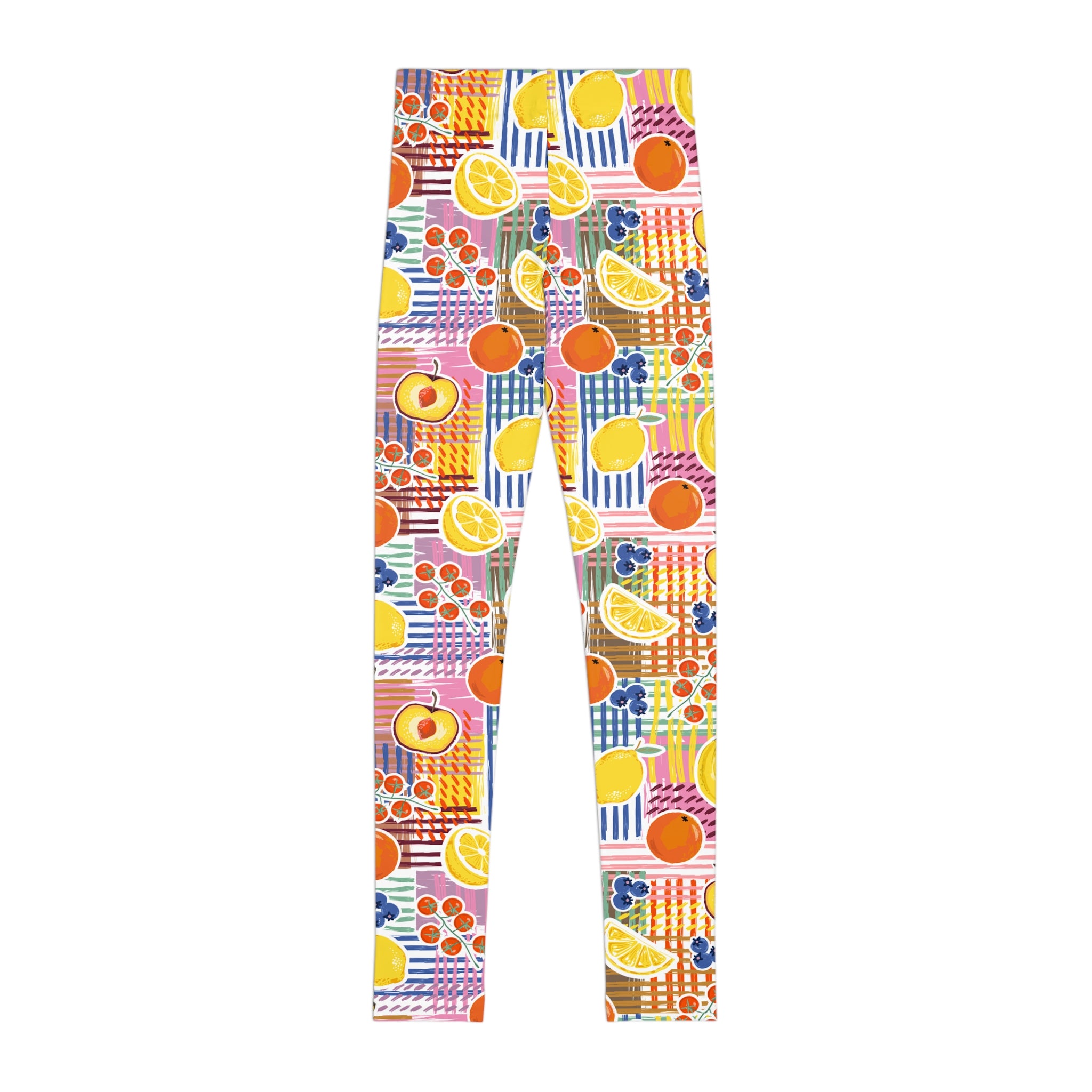Youth Fruit Patch Leggings — Colorful Kids Leggings
