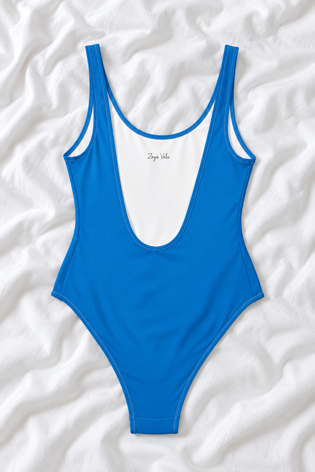 Bach Club Blue One Piece Swimsuit – Minimal Beach Swimwear