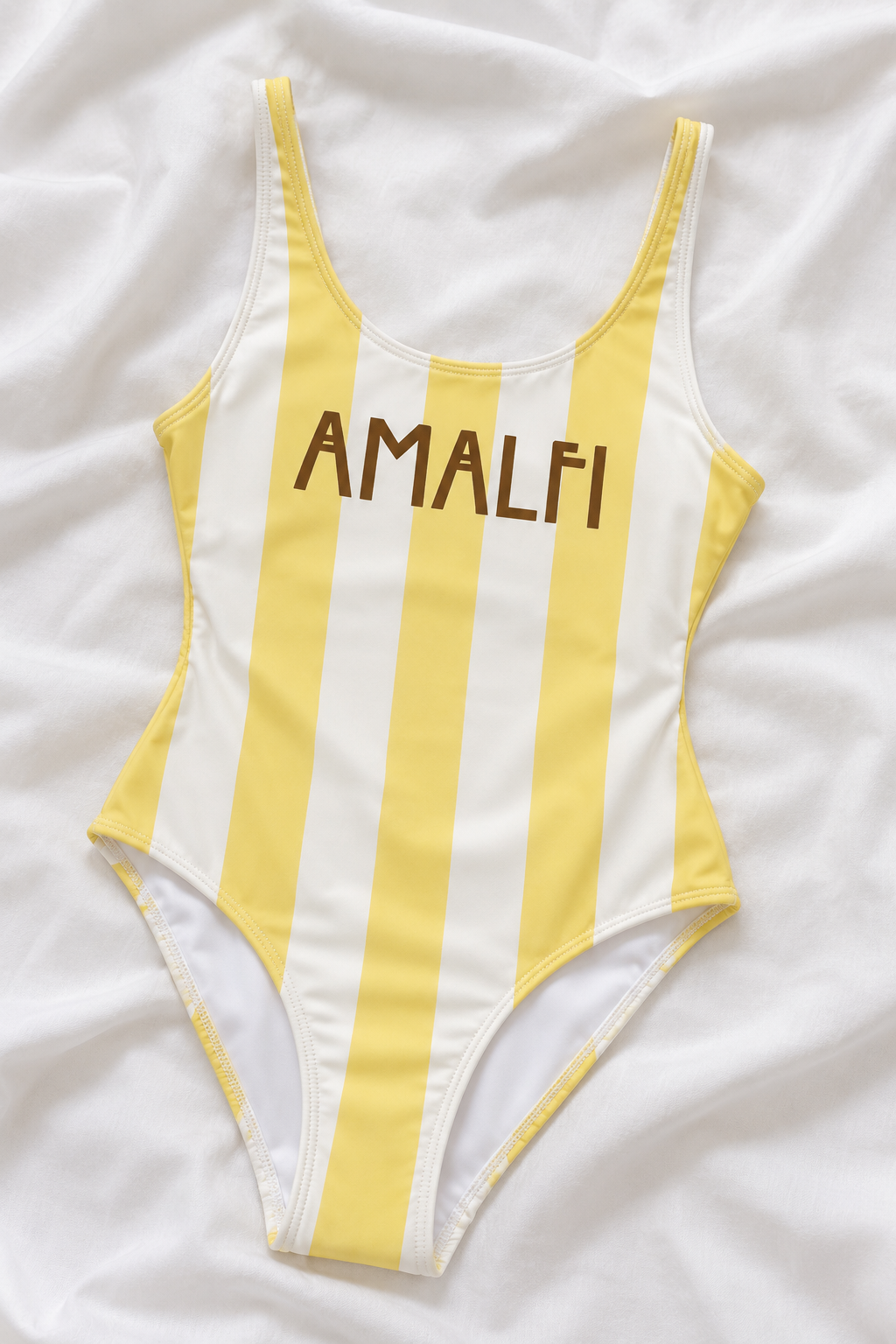 Amalfi One Piece Swimsuit – Italian Summer Scoop Neck