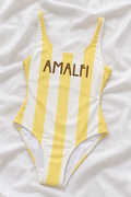 Amalfi One Piece Swimsuit – Italian Summer Scoop Neck