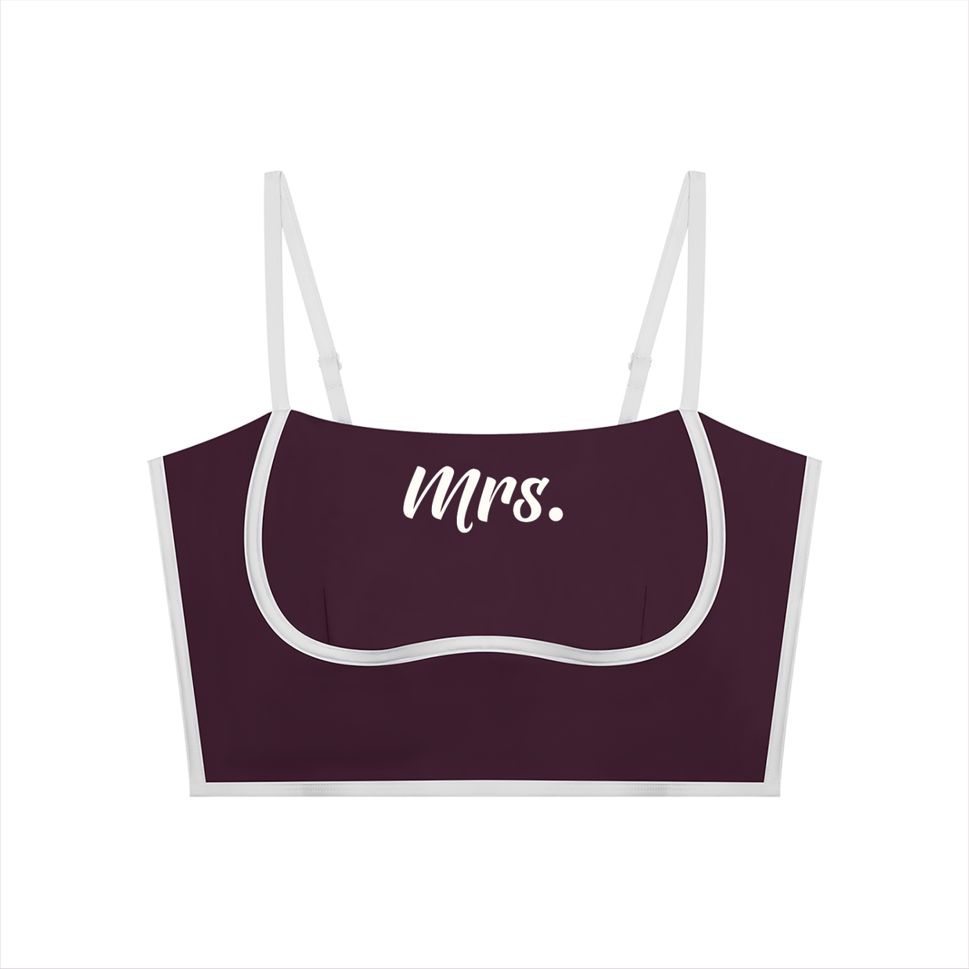 Mrs. Women's Padded Sports Bra | Supportive Bridal Activewear