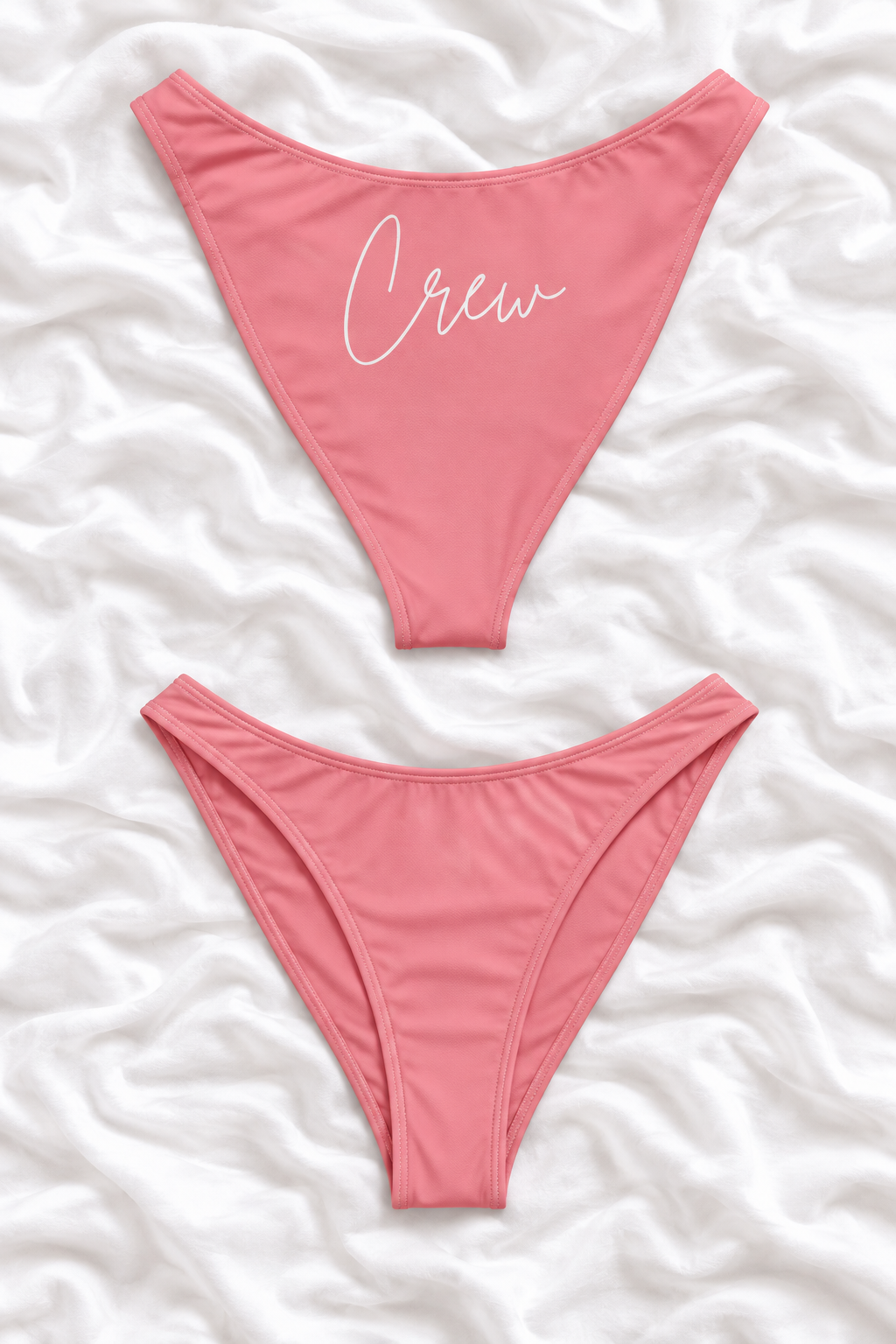 Crew Pink V Cut Bikini Bottoms | Bachelorette Swimwear
