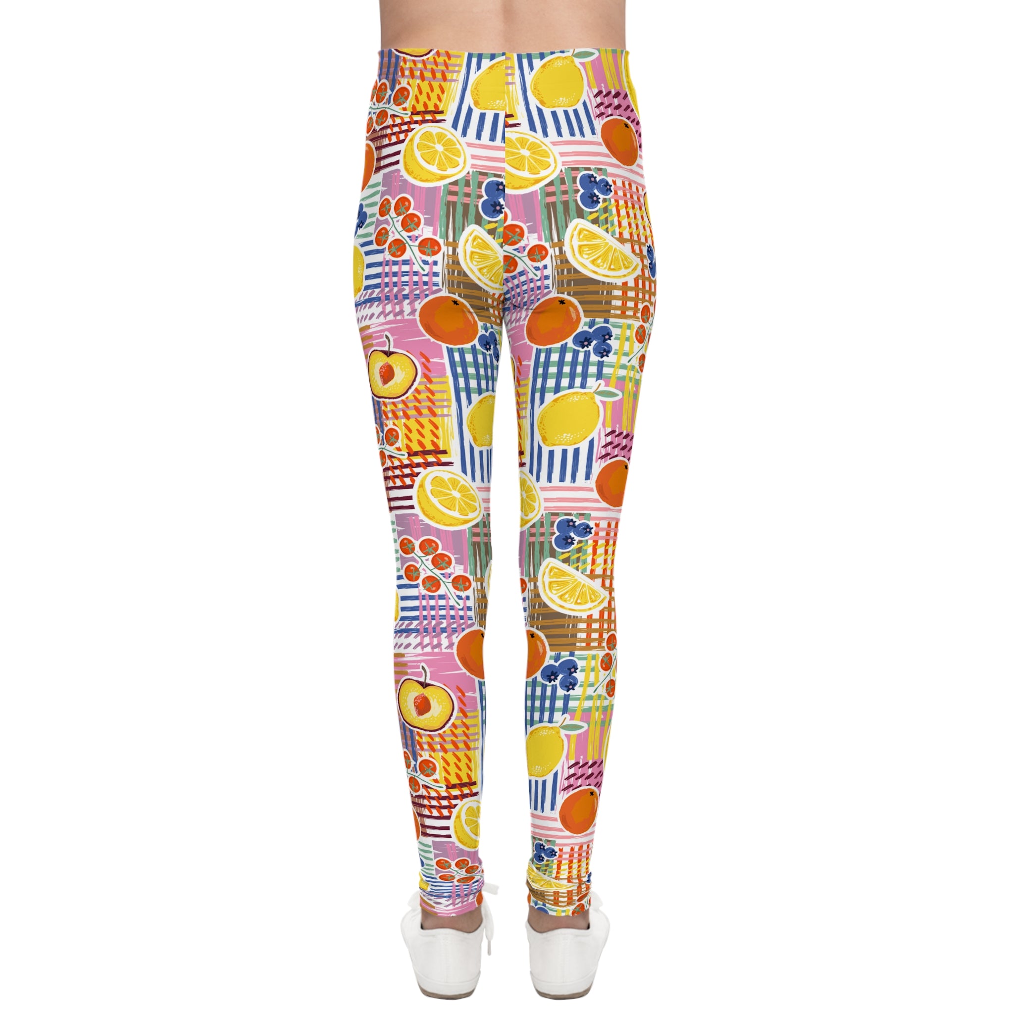 Youth Fruit Patch Leggings — Colorful Kids Leggings