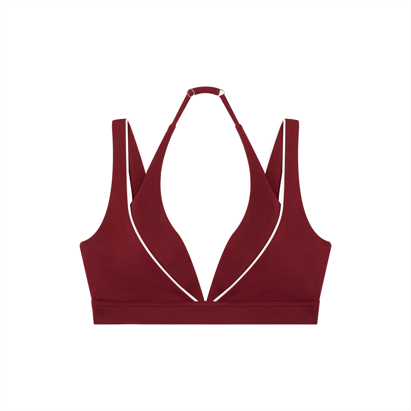 Women's Halter Neck Double Layer Sports Bra | Built-In Padded Athletic Workout Bra