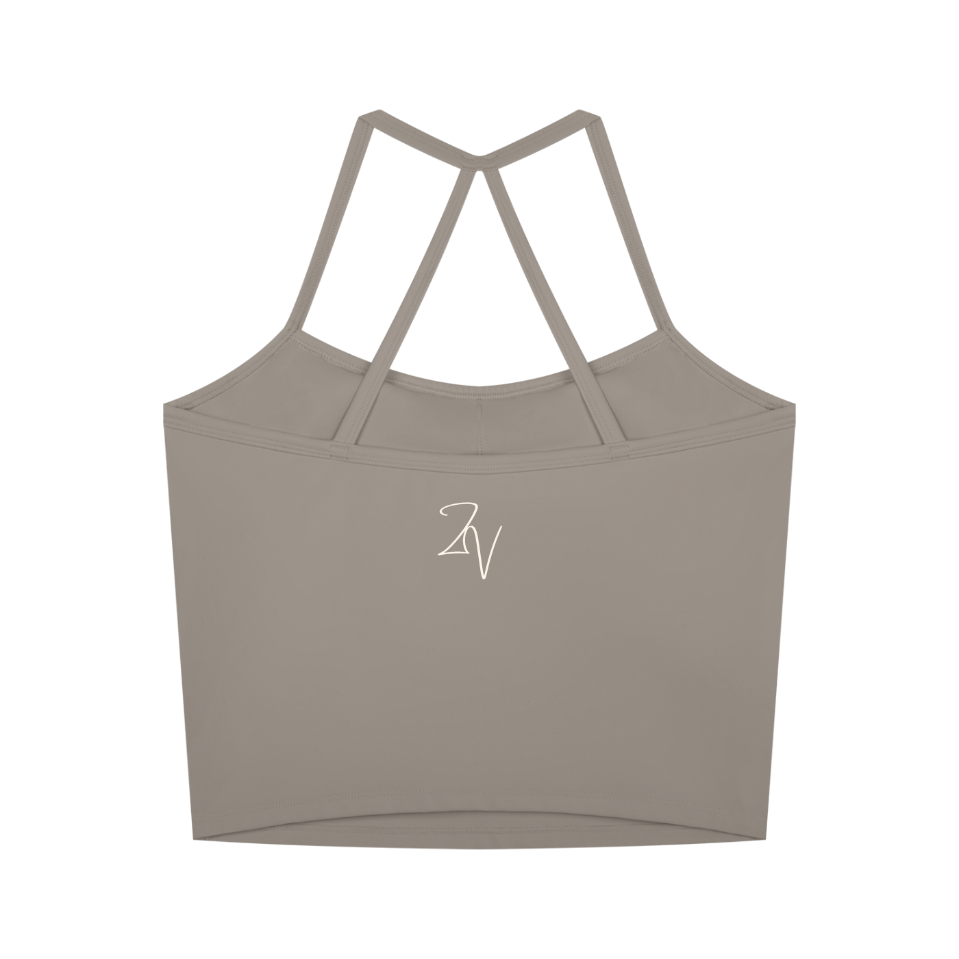 Women's Cross Back Active Crop Tank | Built-In Padded Workout Top