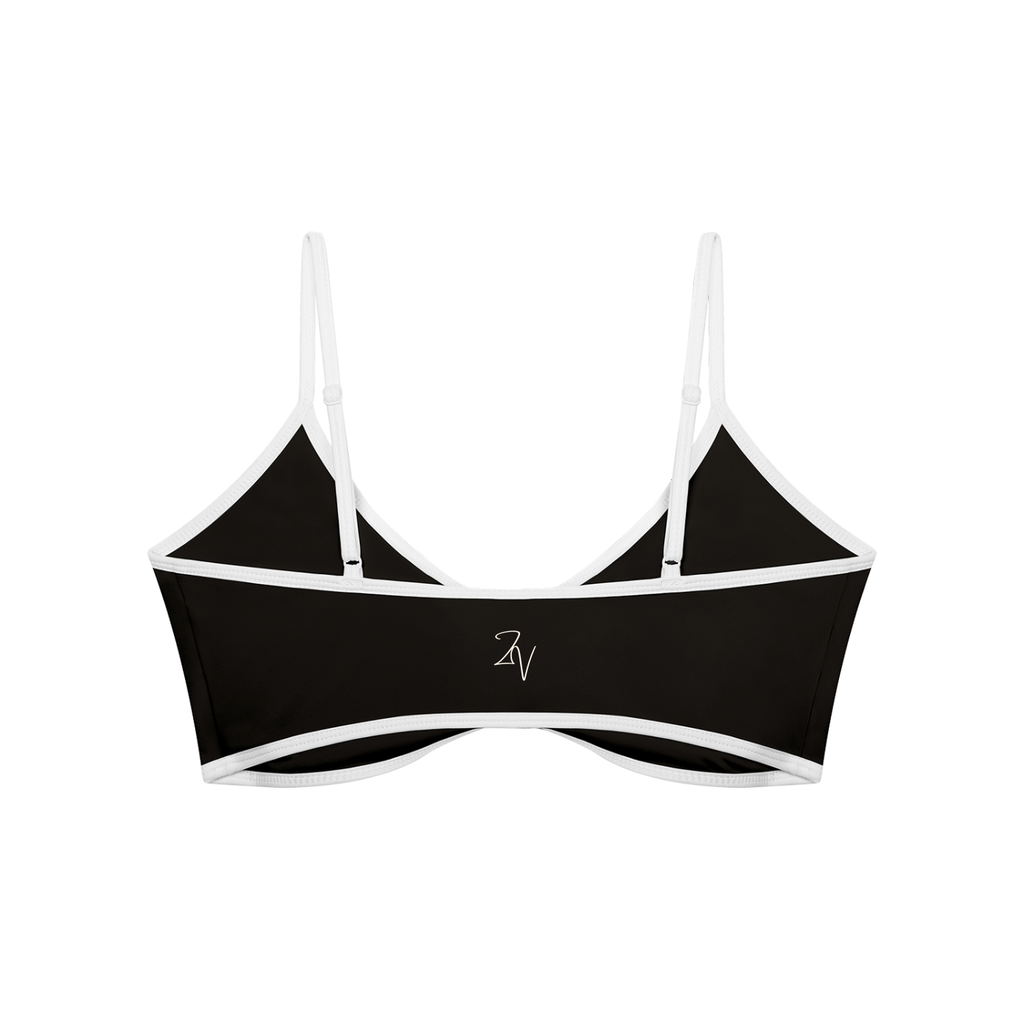 Women's Color Block Ruched V-Neck Sports Bra | Built-In Padded Athletic Workout Bra