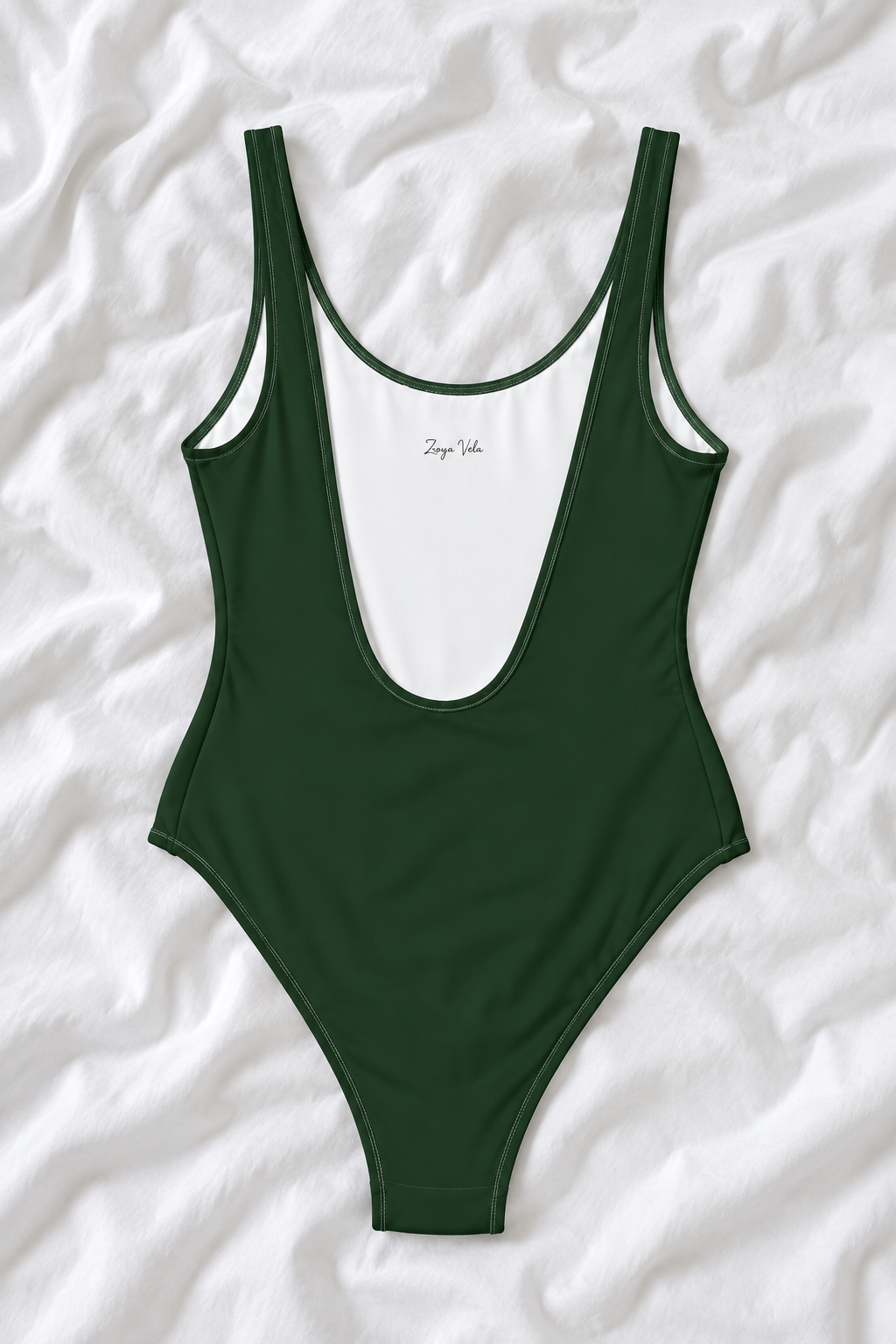Bach Club Green One Piece Swimsuit – Minimal Beach Swimwear