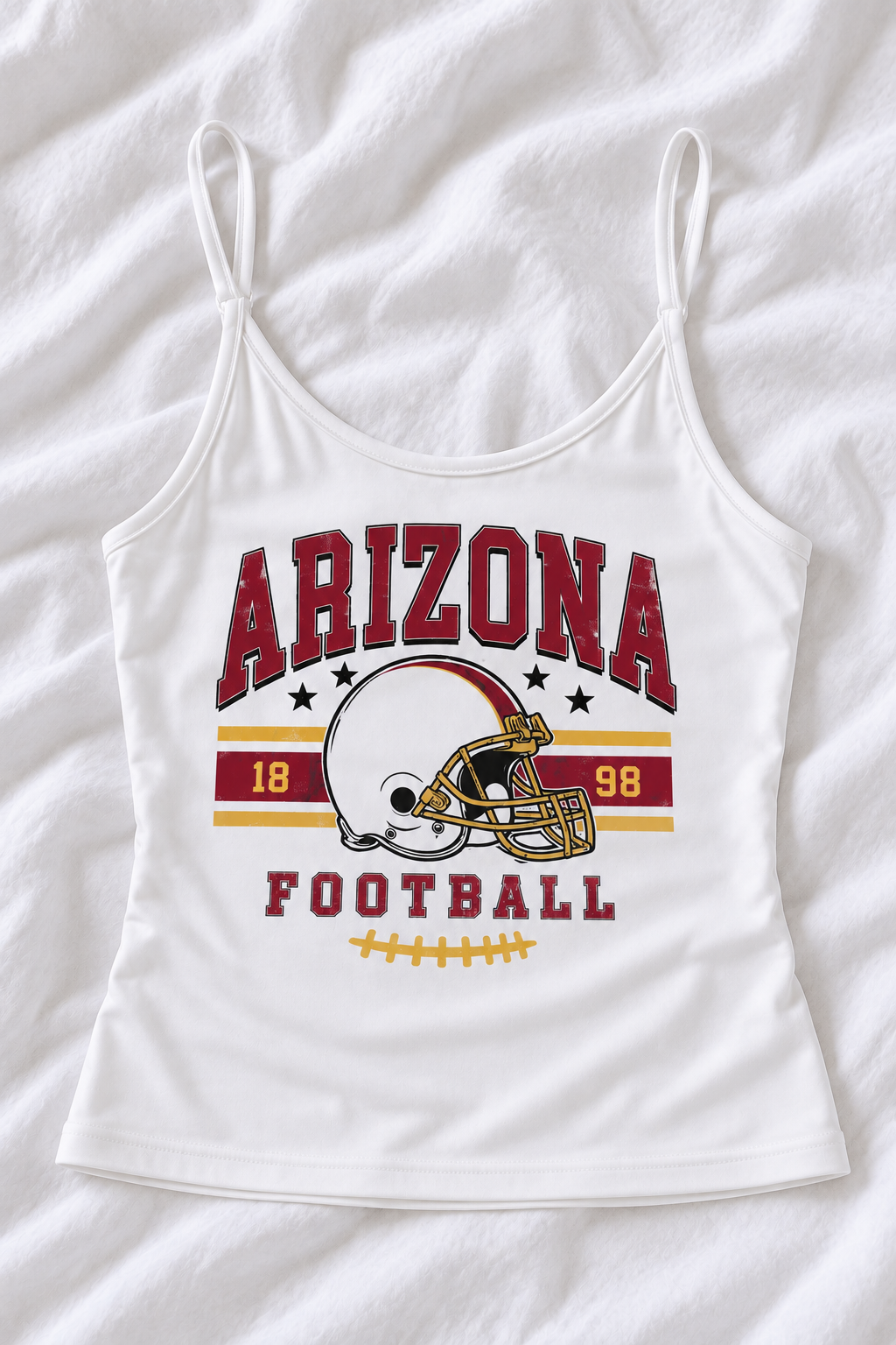 Arizona Low Back Tank Top – Women’s Football Game Day Shirt, Backless Tailgate Top