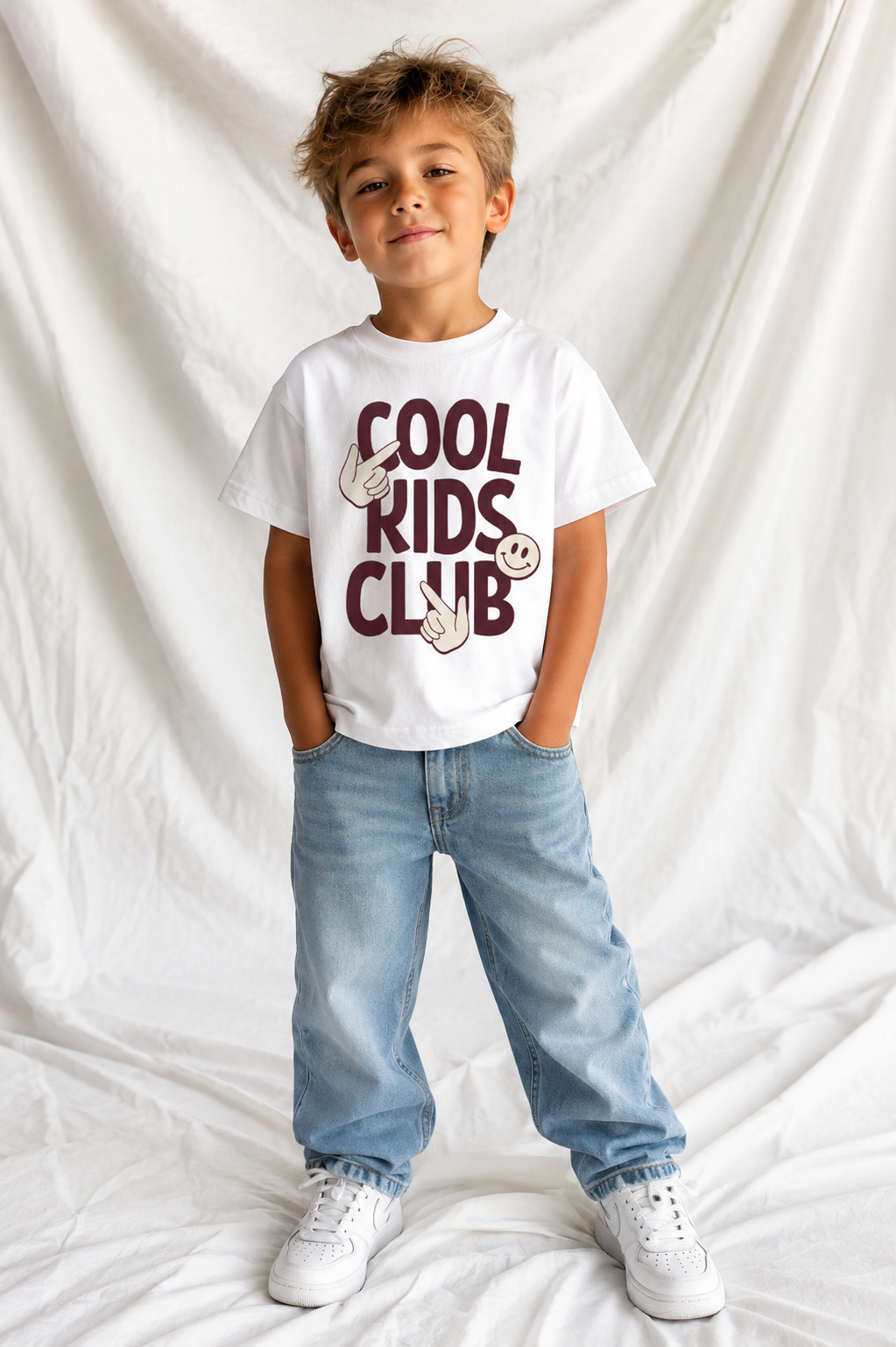 Cool Kids Club Kids Tee | Soft 100% Cotton Graphic T-Shirt