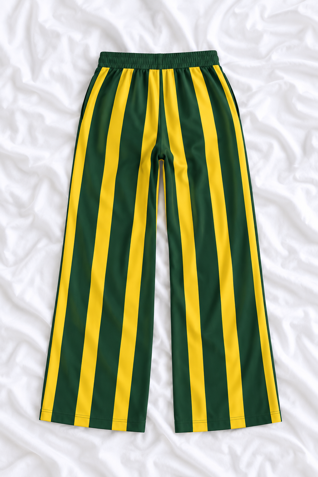 Green Bay Wide Leg Pants, Football Game Day Pants, High Waisted Flare Pants, Women’s Tailgate Outfit