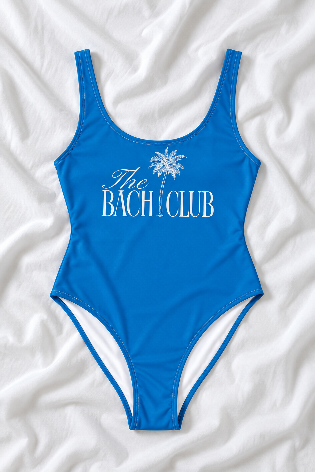 Bach Club Blue One Piece Swimsuit – Minimal Beach Swimwear