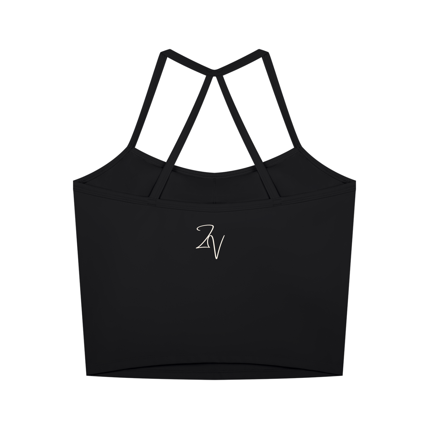 Women's Cross Back Active Crop Tank | Built-In Padded Workout Top