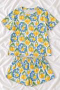 Lemon Print Soft Touch Pajama Set – Women’s Shorts & Top Sleepwear