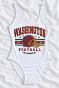 Washington Football One-Piece Swimsuit – Women’s Game Day Swimwear