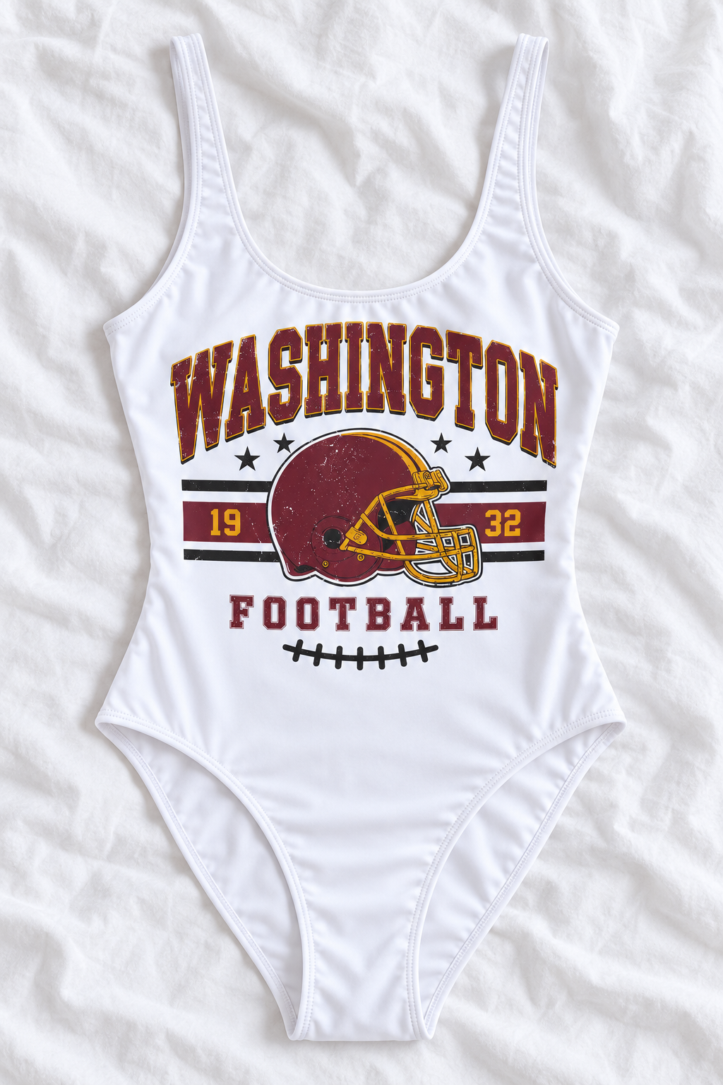 Washington Football One-Piece Swimsuit – Women’s Game Day Swimwear