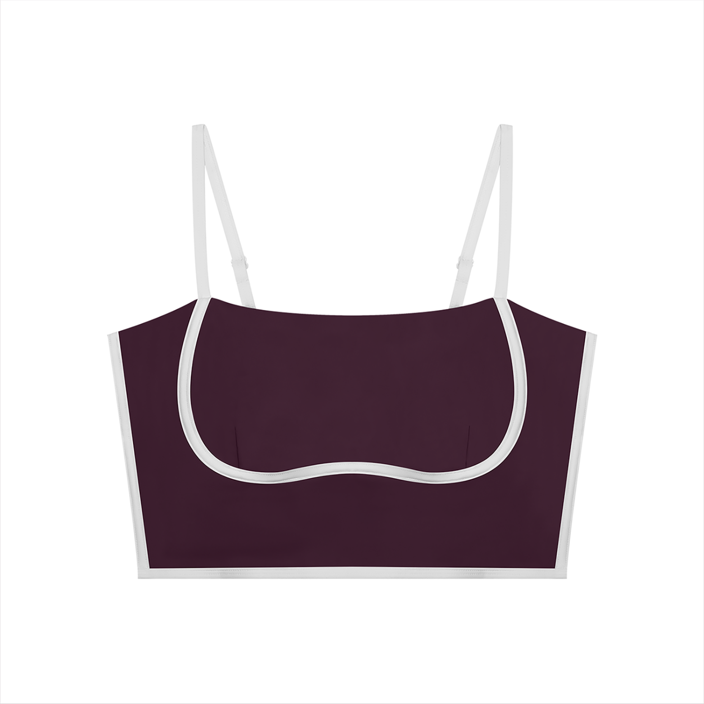 Women's Color Block Adjustable Sports Bra | Built-In Padded Athletic Workout Bra