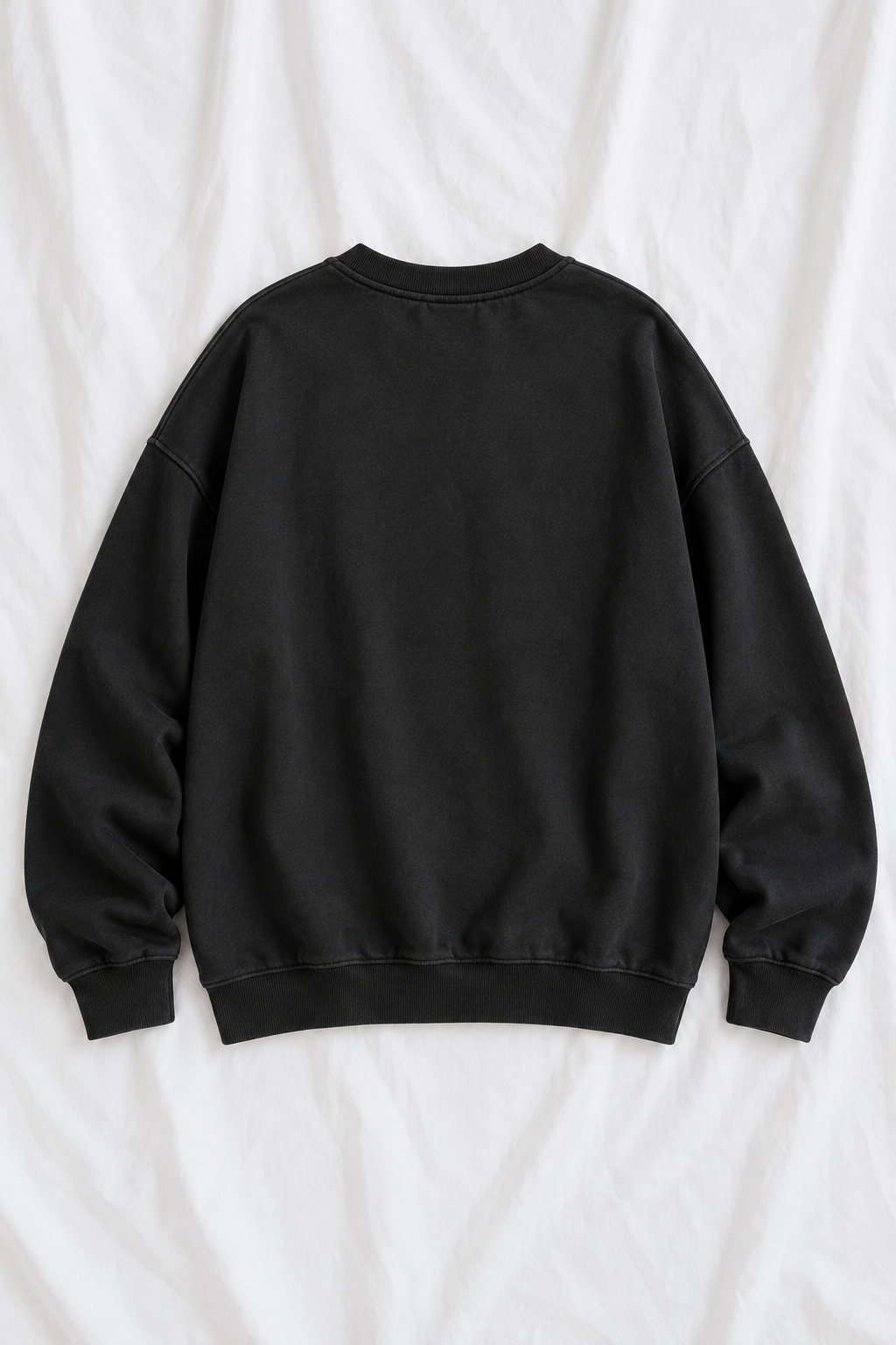 Vintage Wash Gothic Bat Graphic Unisex Crewneck Sweatshirt
