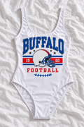 Buffalo Football One-Piece Swimsuit – Women’s Game Day Swimwear