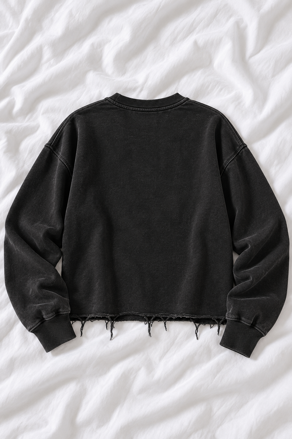 Bad Witch Energy Women’s Snow Wash Raw Edge Sweatshirt