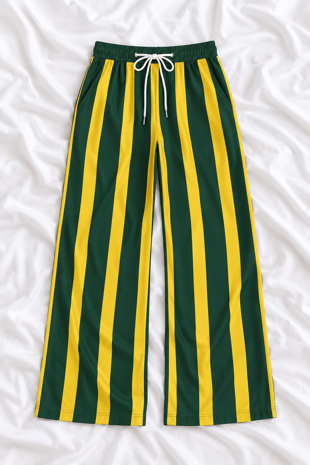 Green Bay Wide Leg Pants, Football Game Day Pants, High Waisted Flare Pants, Women’s Tailgate Outfit