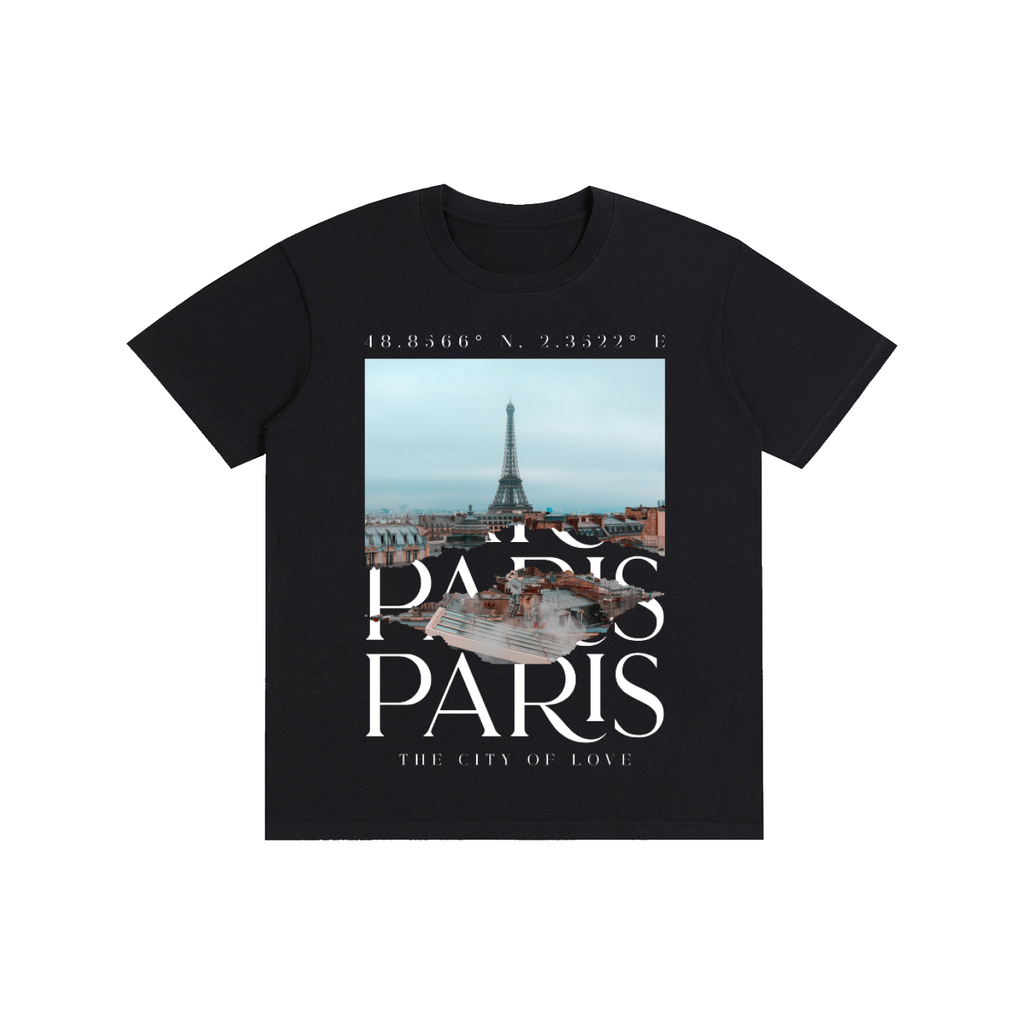 Paris Women's Graphic Tee | 100% Cotton French Travel Shirt