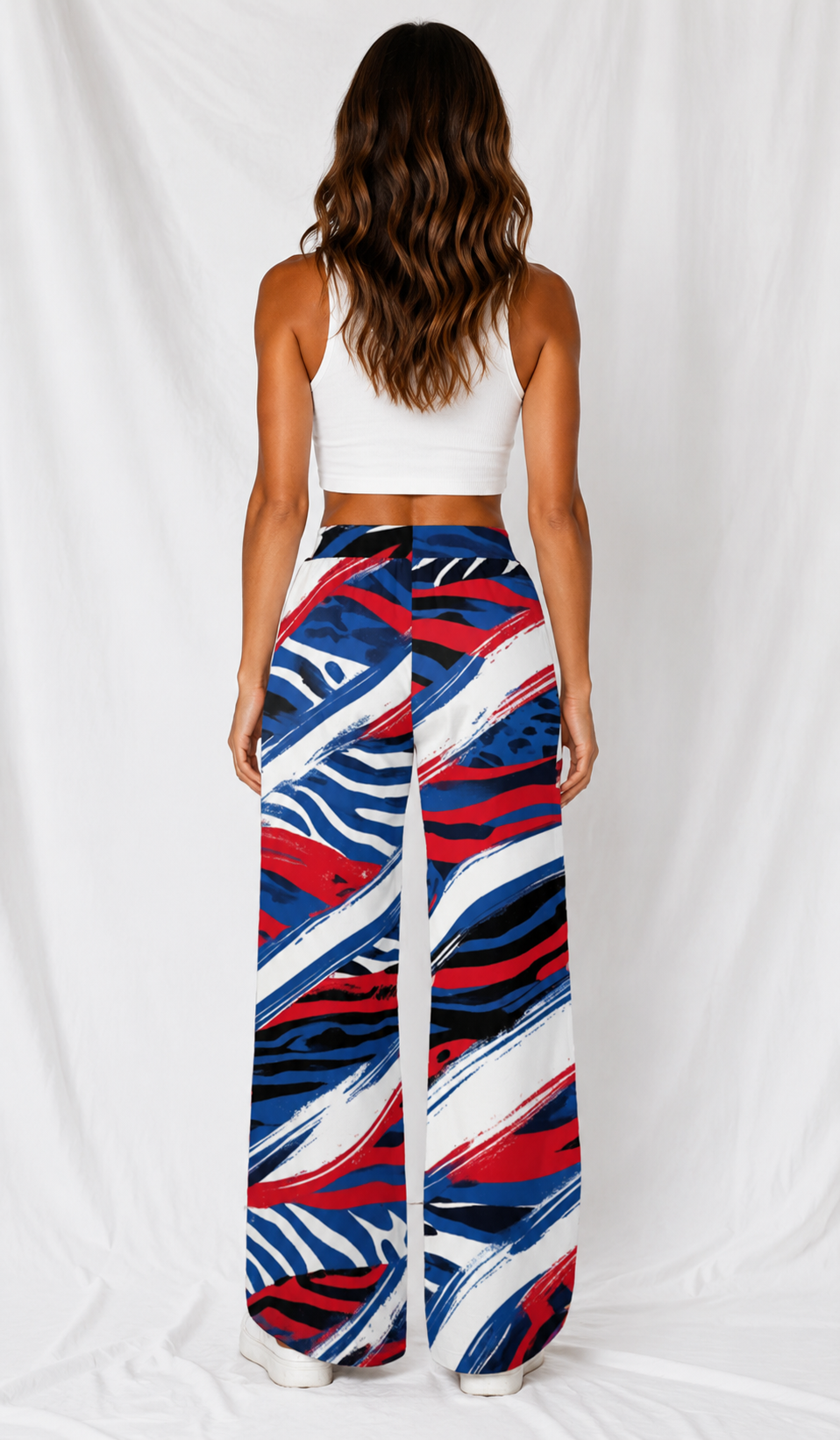 Buffalo Wide Leg Pants, Football Game Day Pants, High Waisted Flare Pants, Women’s Tailgate Outfit