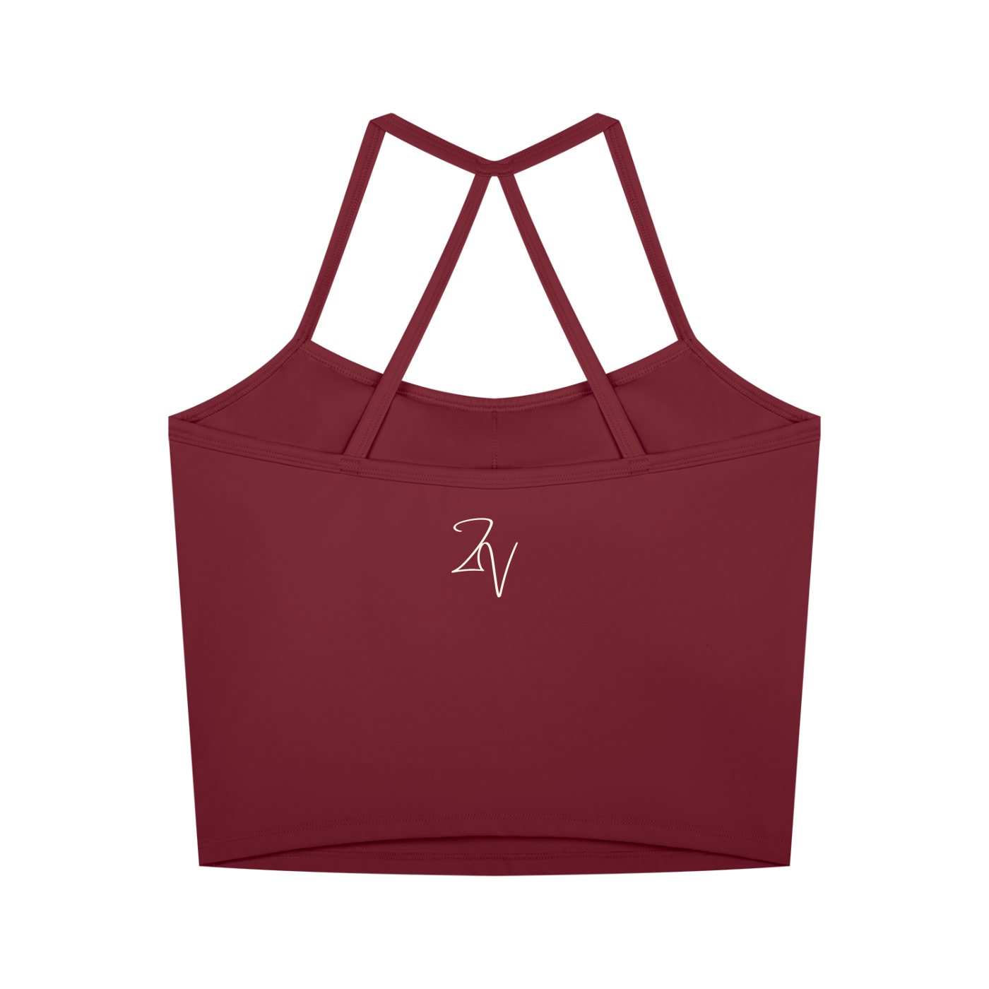 Women's Cross Back Active Crop Tank | Built-In Padded Workout Top
