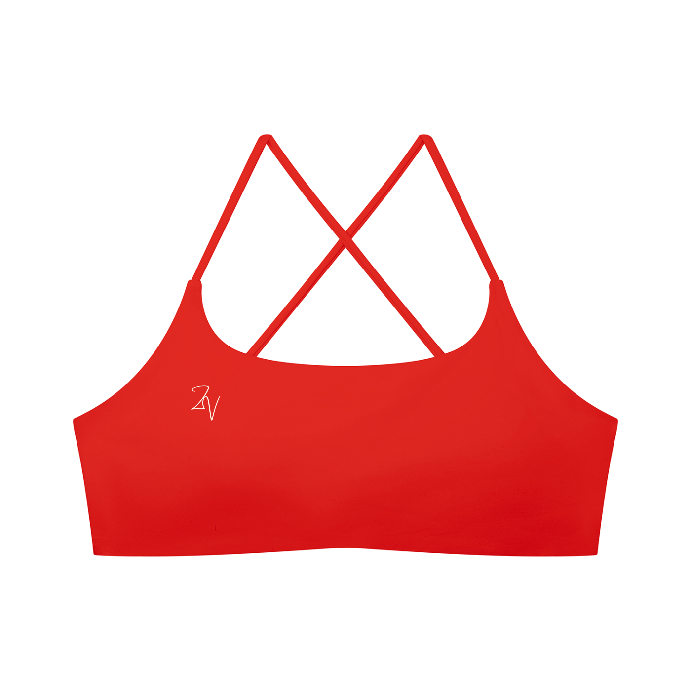 Women's Cross Back Sports Bra | Built-In Padded Athletic Workout Bra