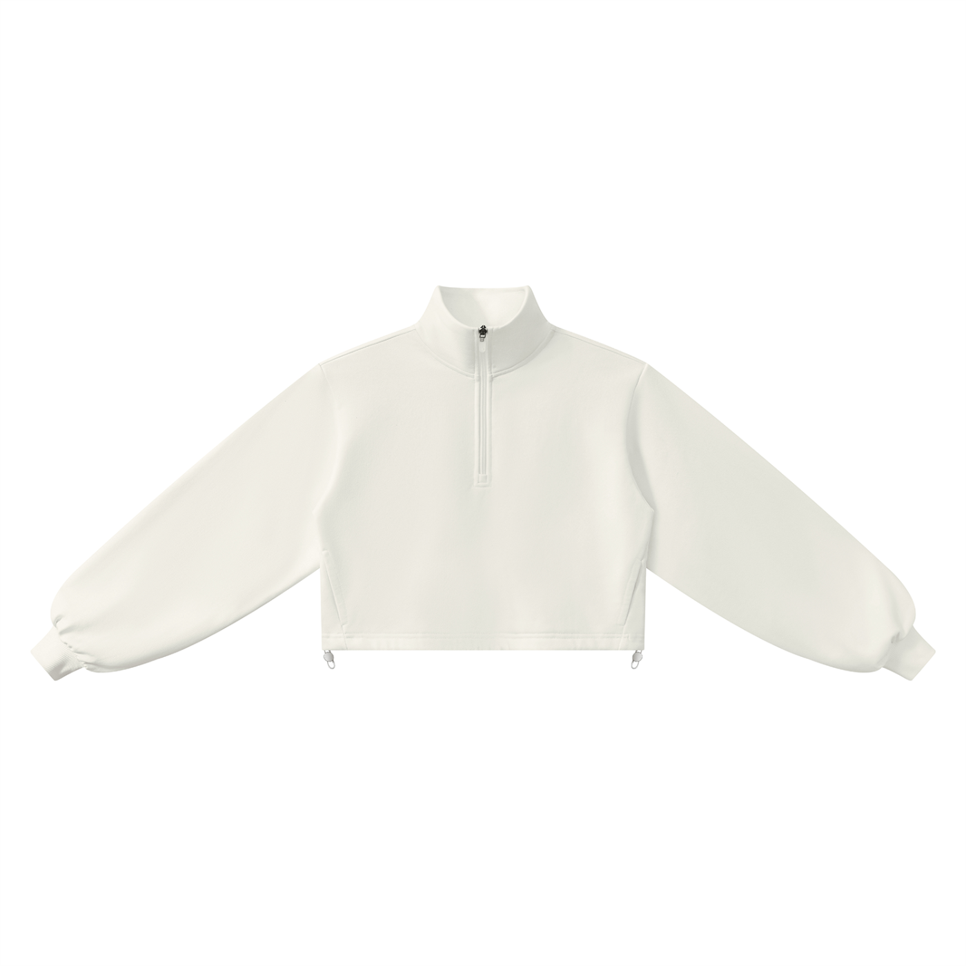 Women's Mock-Neck Quarter-Zip Sweatshirt | Casual Oversized Pullover