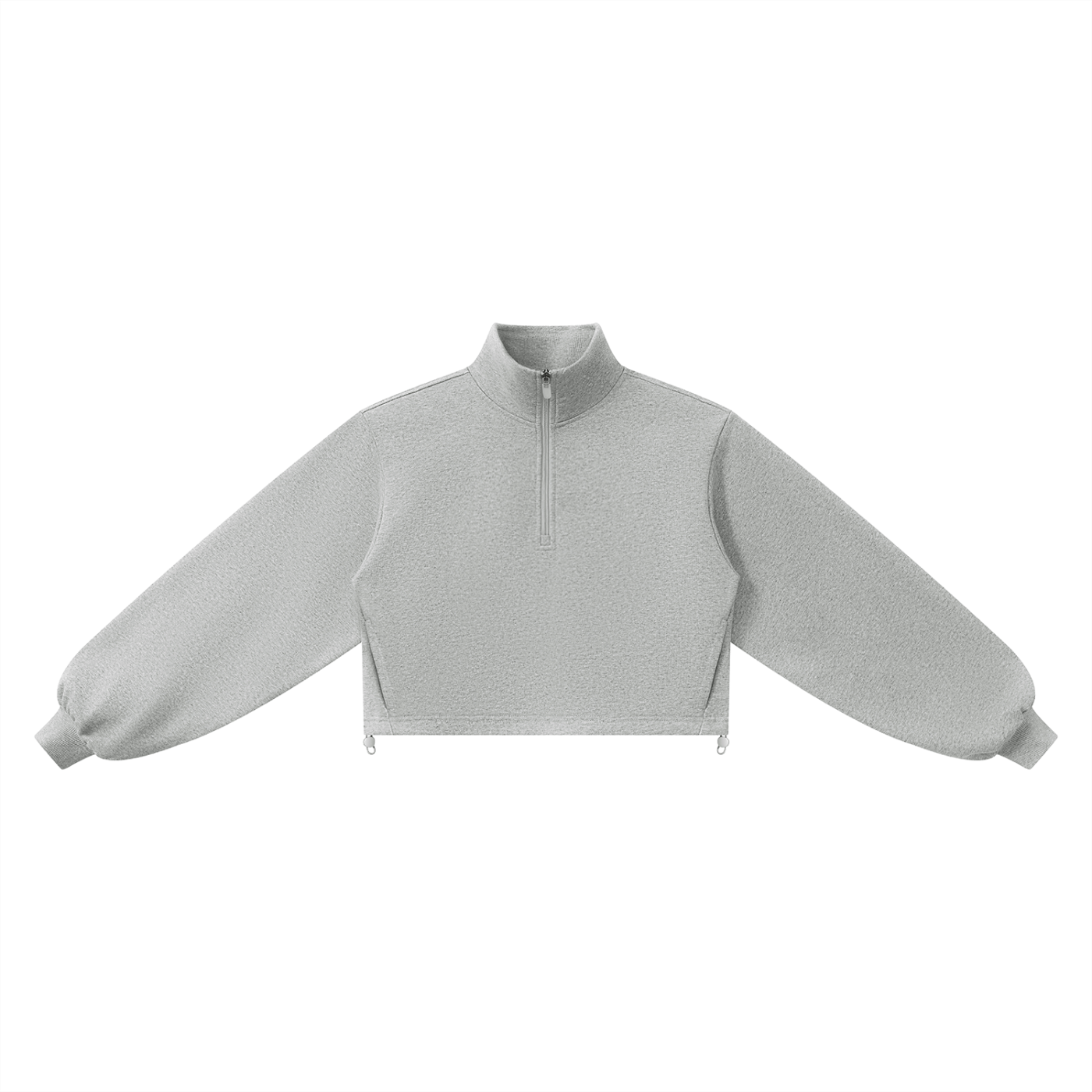 Women's Mock-Neck Quarter-Zip Sweatshirt | Casual Oversized Pullover