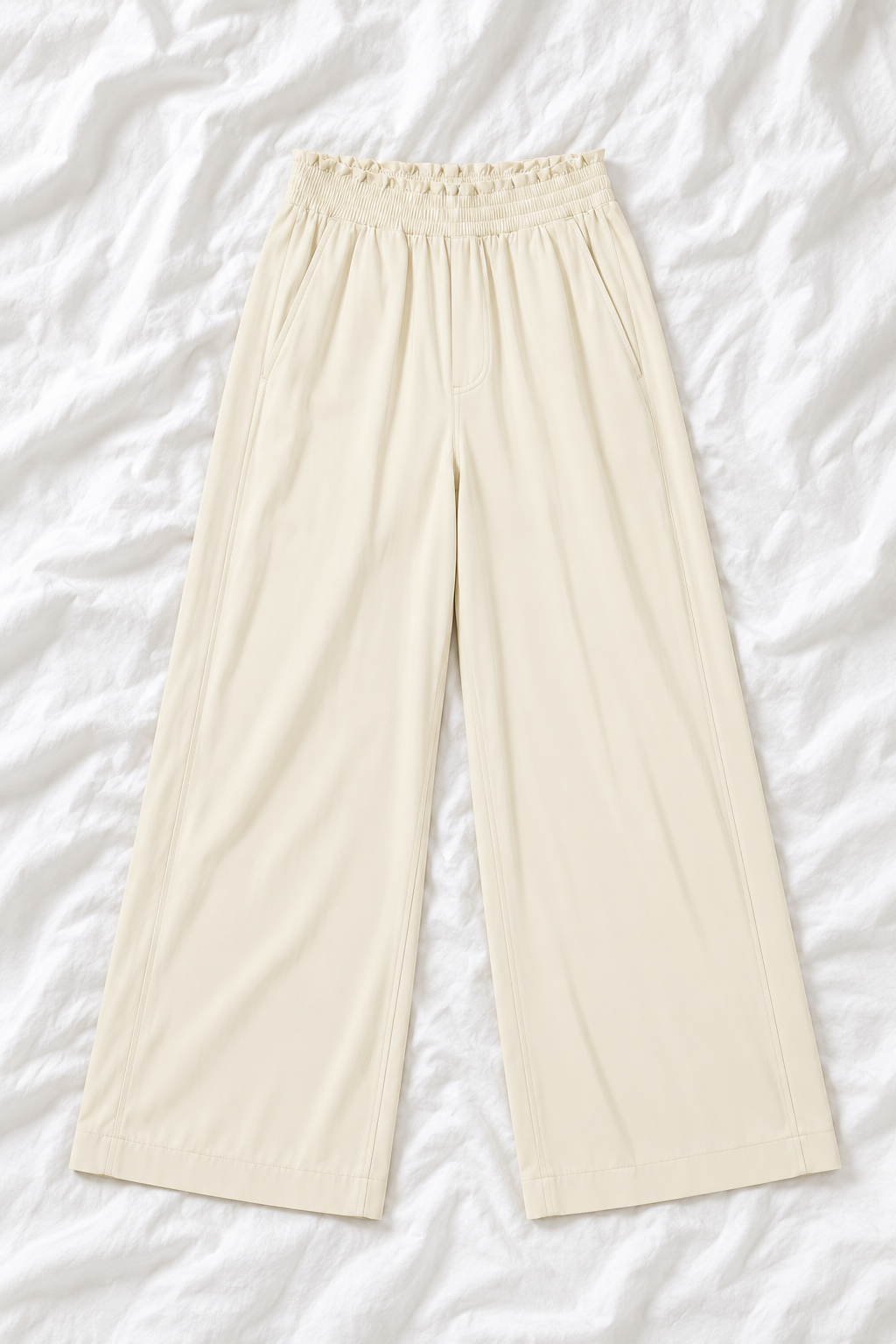 Women's High Rise Wide Leg Pants | Stretch Athleisure Lounge Pants
