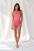 Girls Trip Pink One Piece Swimsuit – Beach Day Swimwear