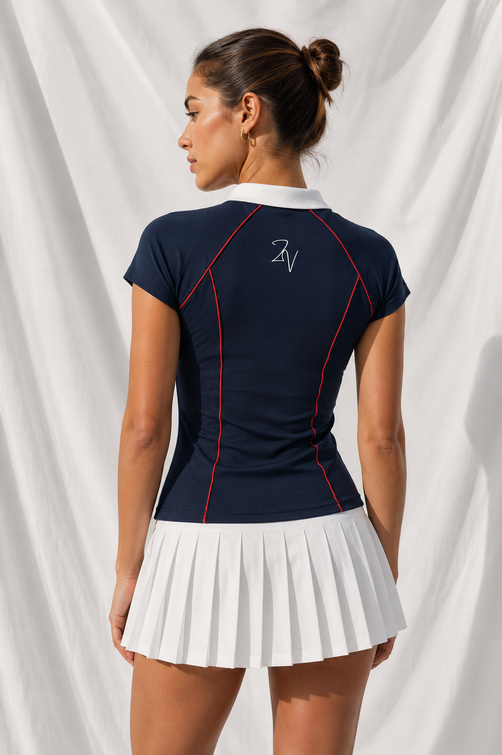 Women's Slim Fit Quarter-Zip Polo Shirt | Athletic Performance Golf Top