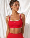 Women's Color Block Sports Bra | Built-In Padded Athletic Workout Bra