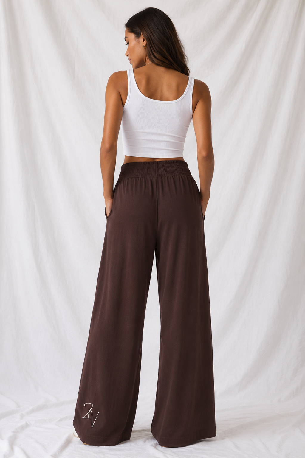 Women's High Rise Wide Leg Pants | Stretch Athleisure Lounge Pants