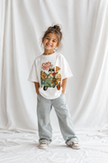 Youth T-Shirt — Ciao Bella Pizza Scooter Cat Graphic