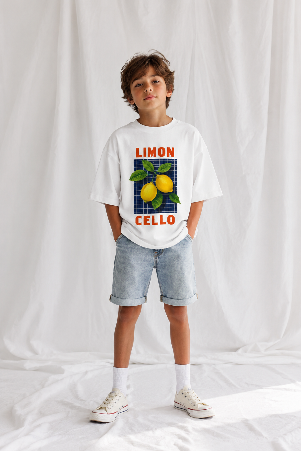 Youth T-Shirt — "Limoncello" Lemon Graphic Tee
