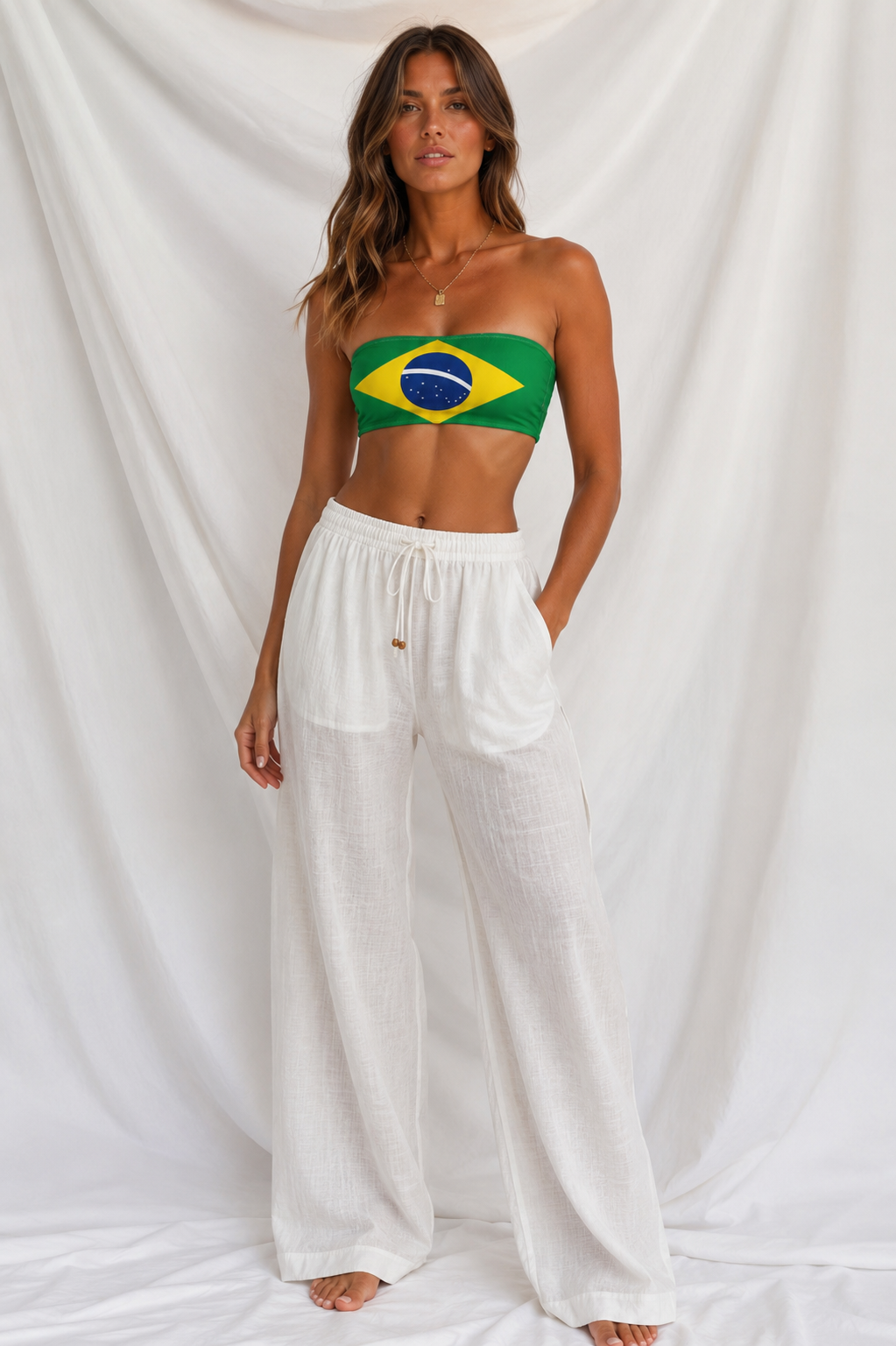 Women's Brazil Bandeau Bikini Top | Strapless Swim Top