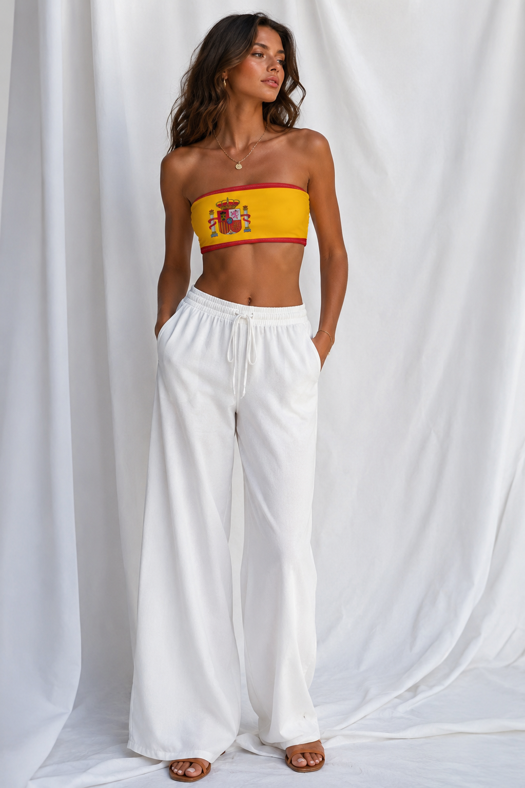 Women's Spain Bandeau Bikini Top | Strapless Swim Top
