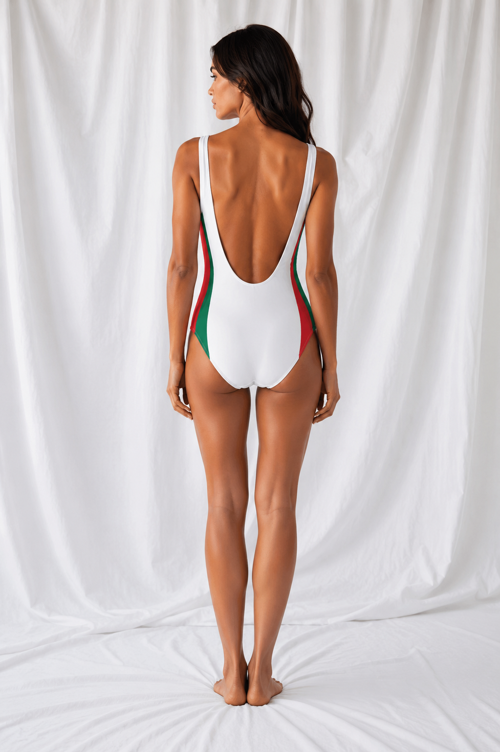 Women's Mexico Flag One-Piece Swimsuit | Mexican Flag Swimwear