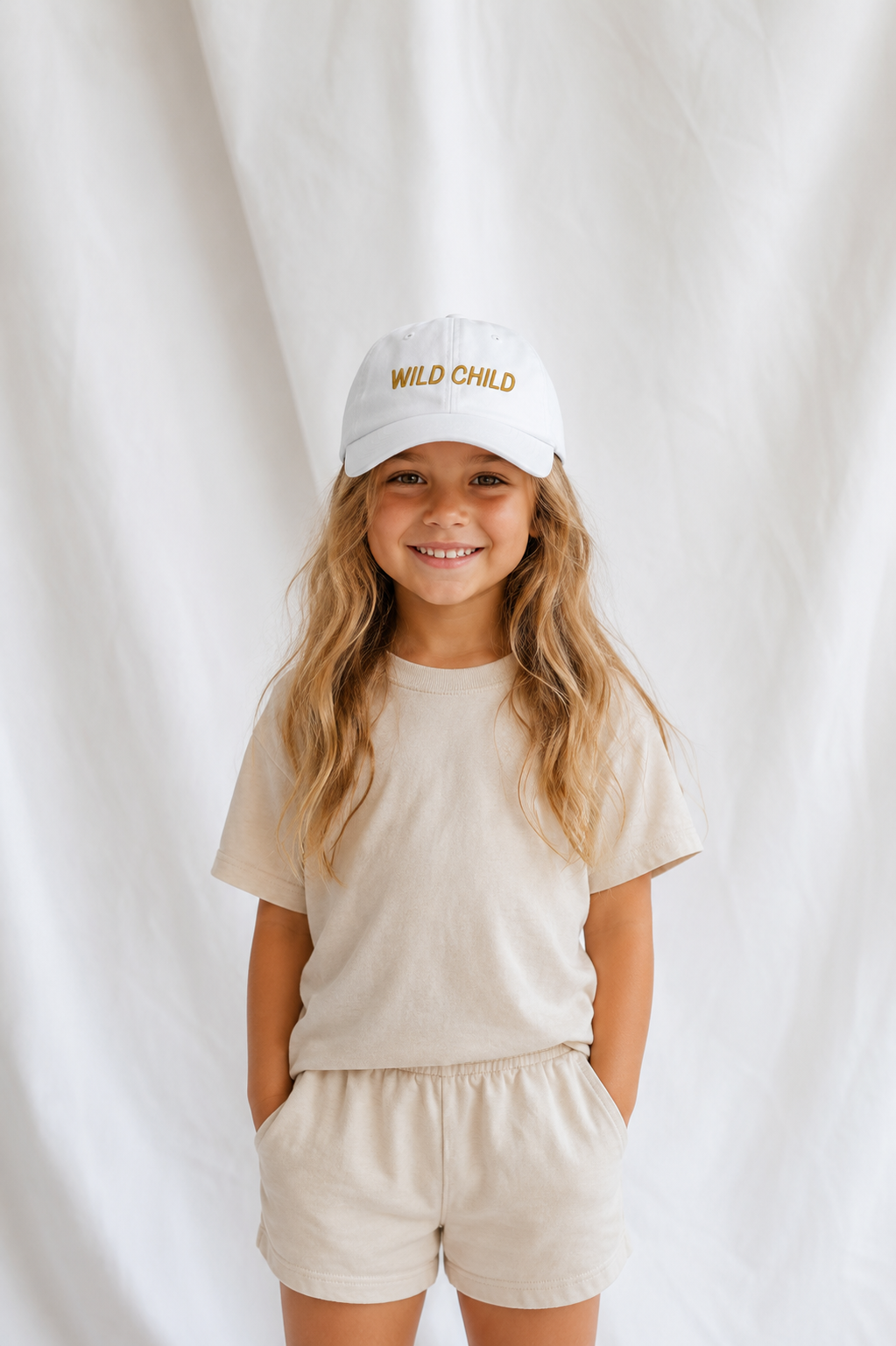 Wild Child Embroidered Kids Cap | Adjustable Cotton Baseball Hat