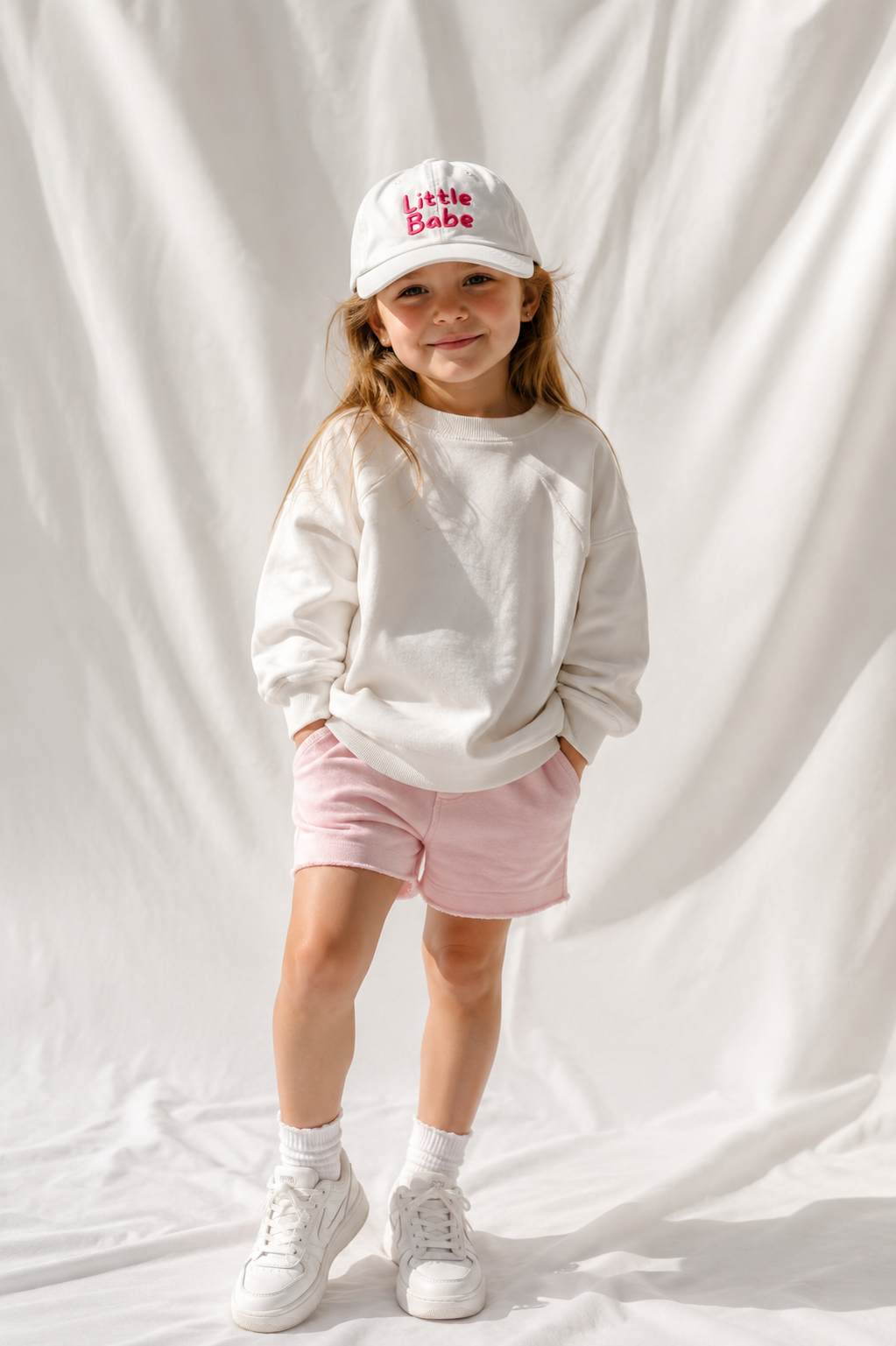 Little Babe Embroidered Kids Cap | Adjustable Cotton Baseball Hat