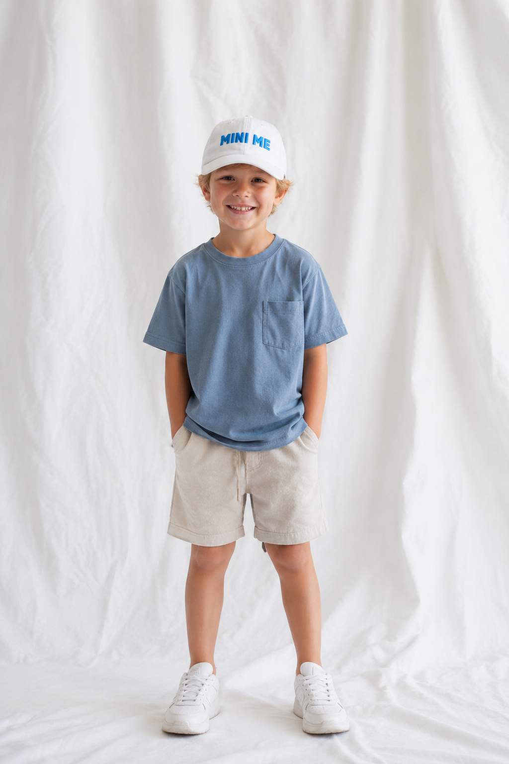 Mini Me Embroidered Kids Cap | Adjustable Cotton Baseball Hat