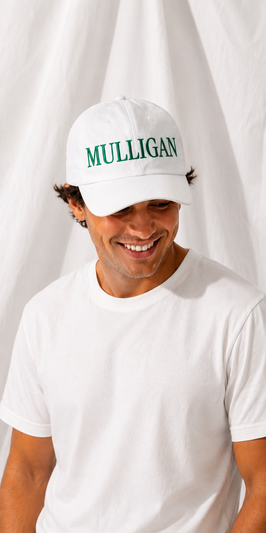 Mulligan Embroidered Golf Hat | Adjustable Cotton Dad Cap