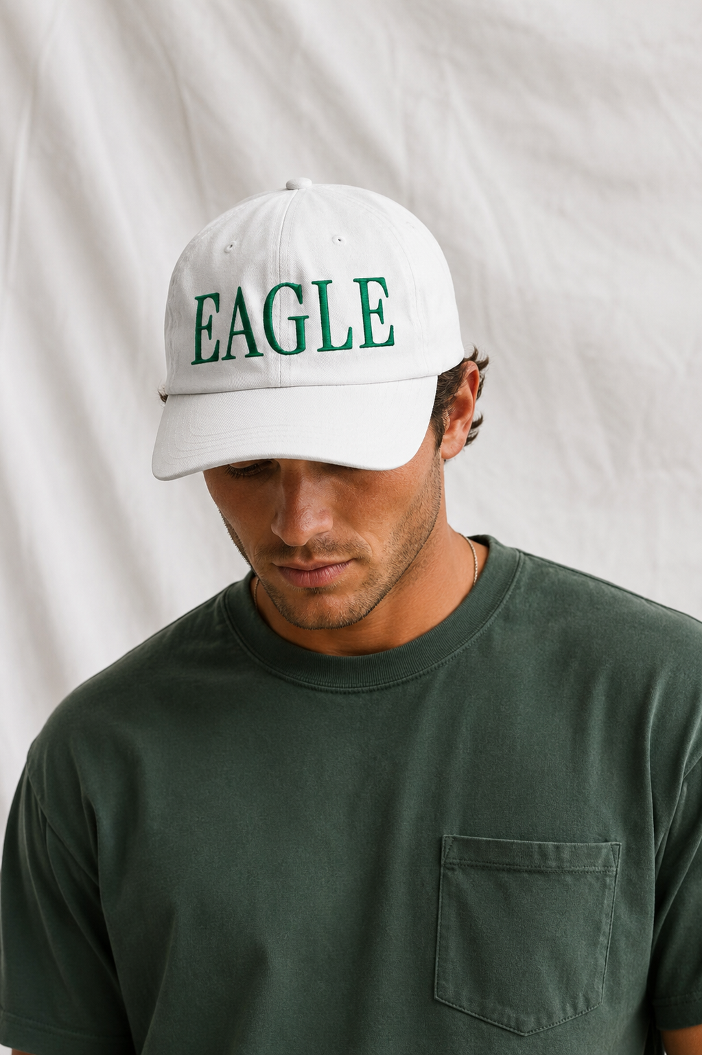 Eagle Embroidered Golf Hat | Adjustable Cotton Dad Cap
