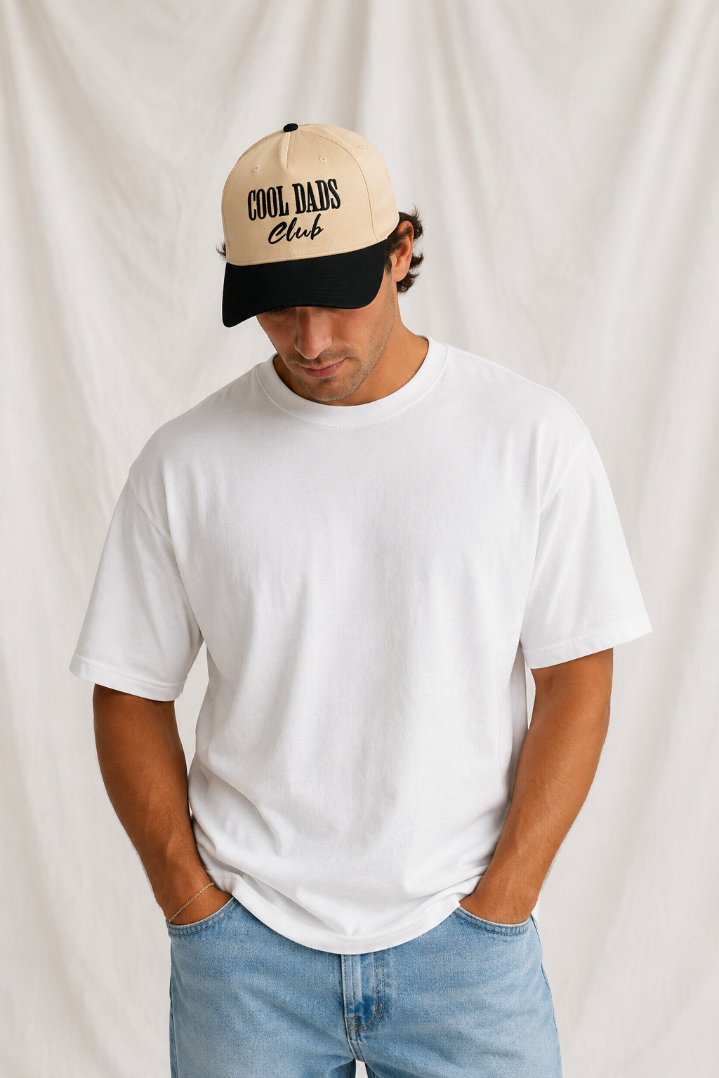 Cool Dads Club Embroidered 5-Panel Cap | Adjustable Mid-Profile Snapback Hat