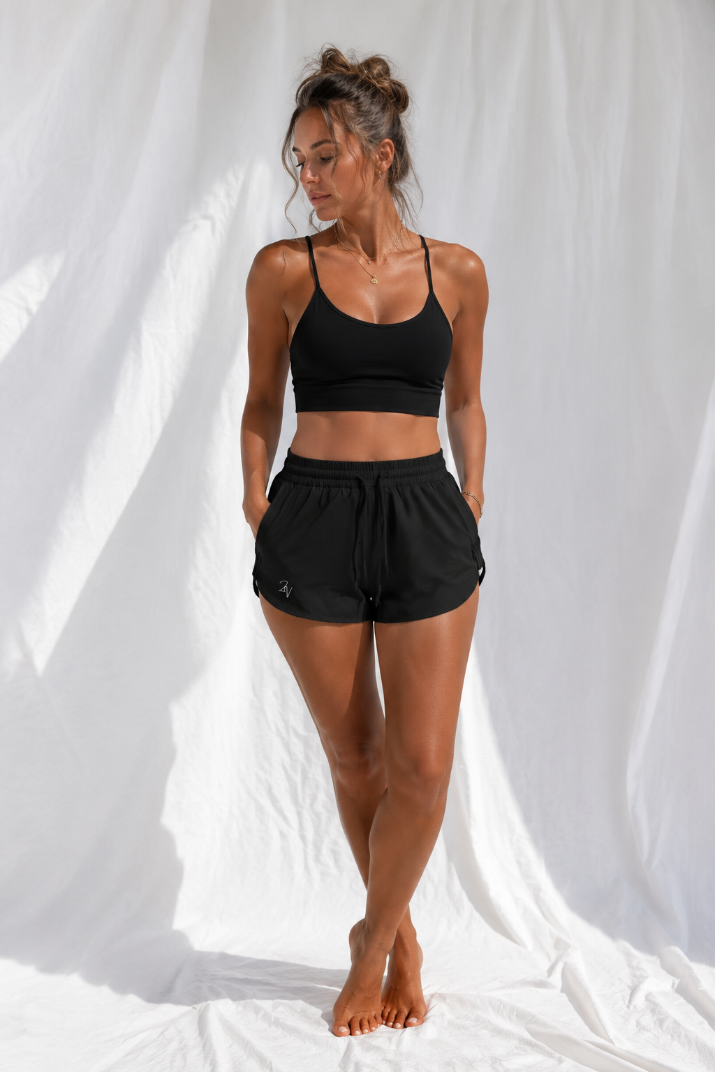 Women's Drawstring Active Shorts | Lightweight Workout & Everyday Shorts